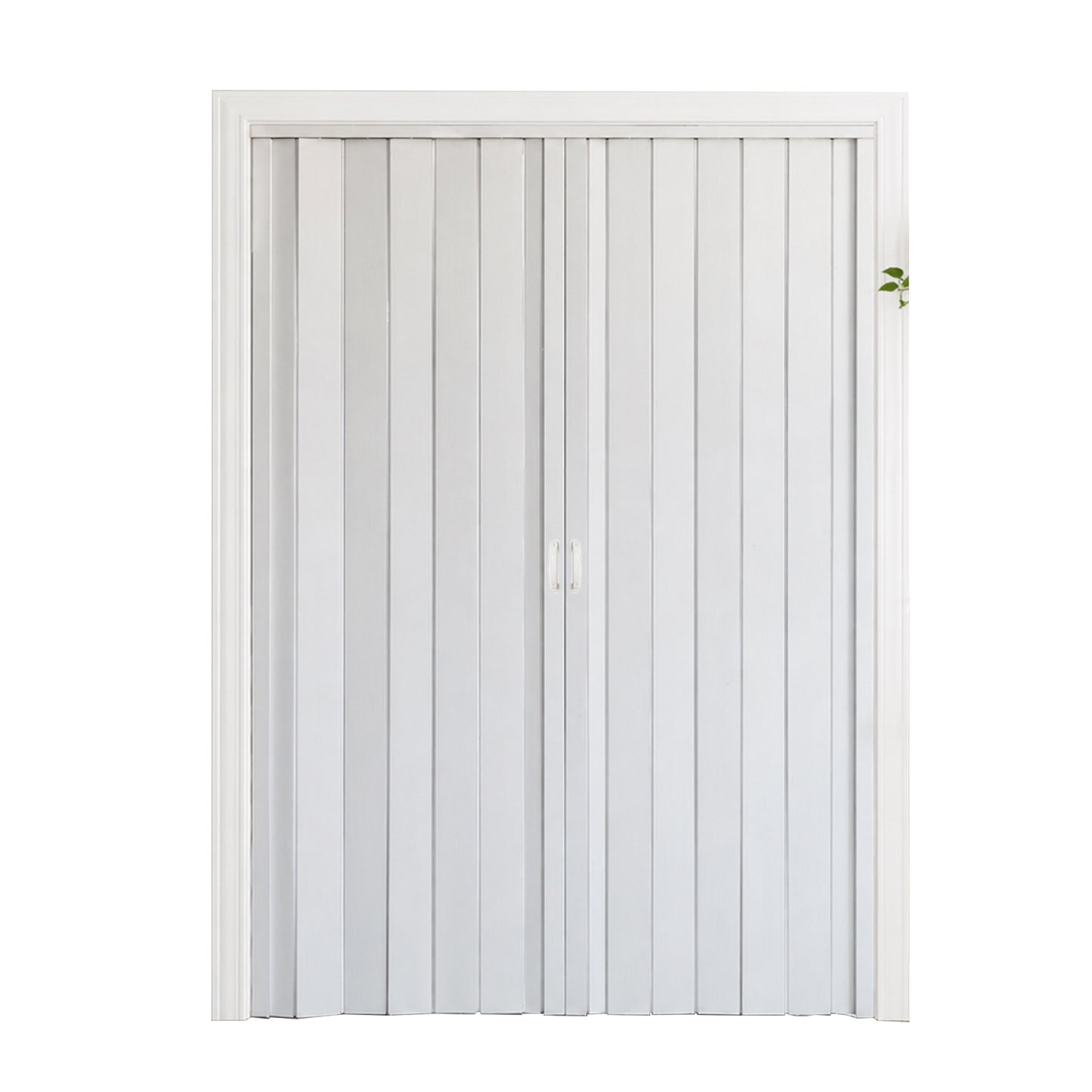 59"x77" PVC Accordion Folding Door, Double-Opening Heavy Duty Room Divider with Quiet Rollers & Dual Handles, Waterproof & Warp-Resistant – For Closet, Bedroom, Laundry image 10