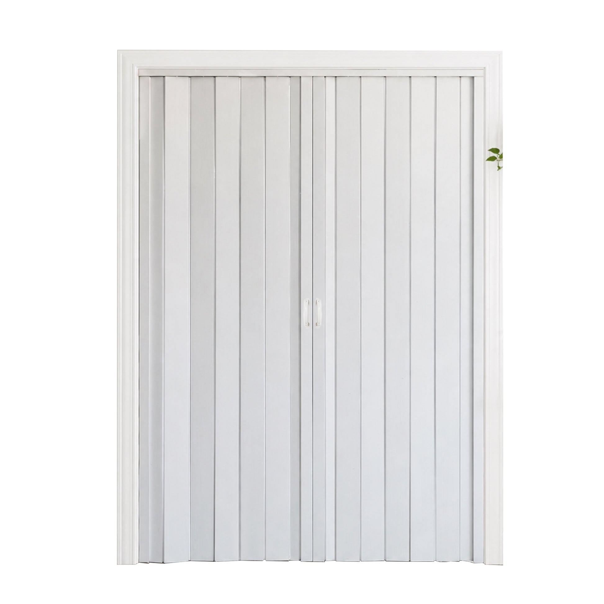 59"x77" PVC Accordion Folding Door, Double-Opening Heavy Duty Room Divider with Quiet Rollers & Dual Handles, Waterproof & Warp-Resistant – For Closet, Bedroom, Laundry image 10
