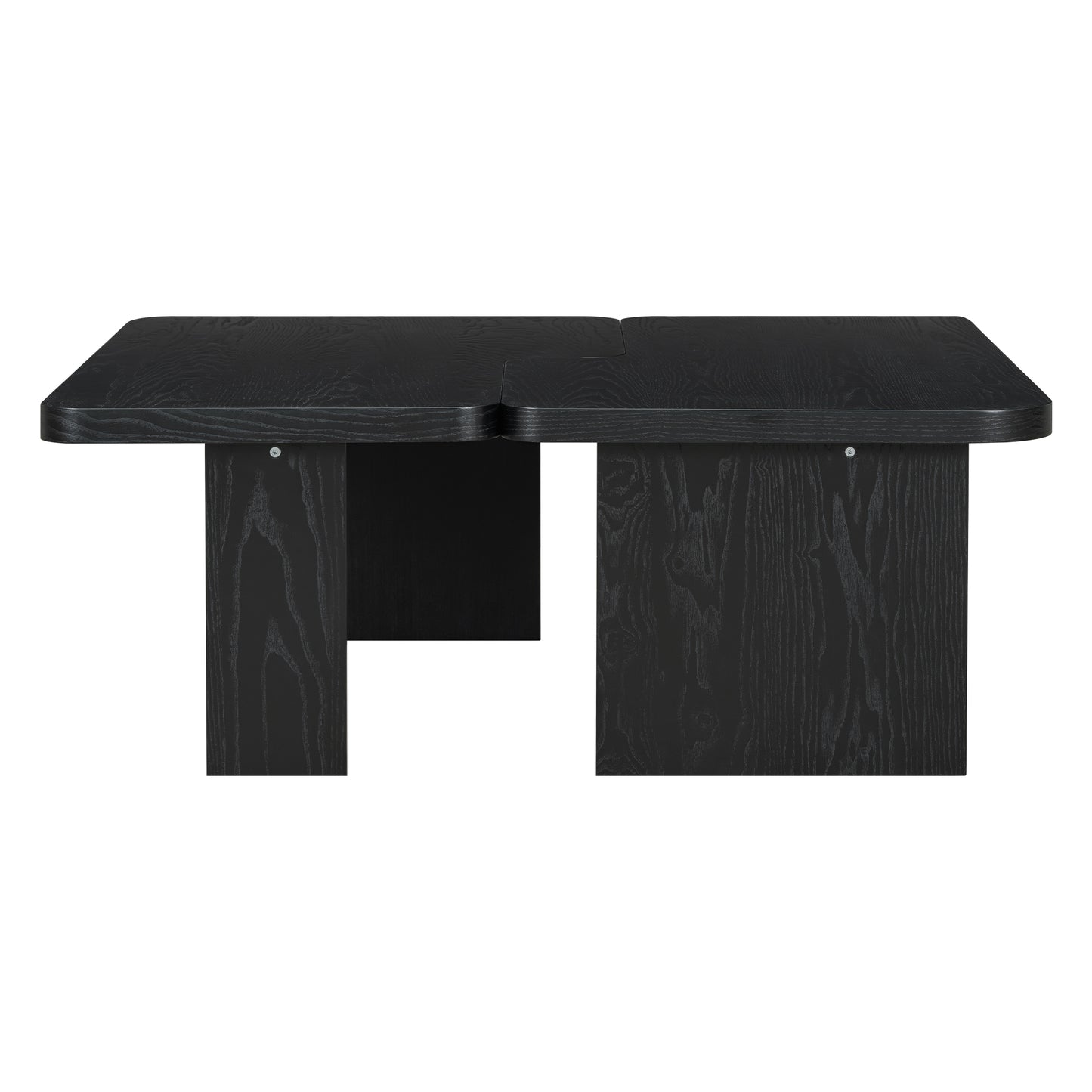 U-Can Modern Minimalist Coffee Table Set, Rectangle Coffee Table with Splicing Design, Multifunctional Combination Table for Living Room image 10