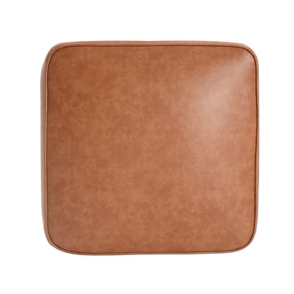 Upholstered Square PU Leather Ottoman,Tan (old sku N757P294261O) image 12