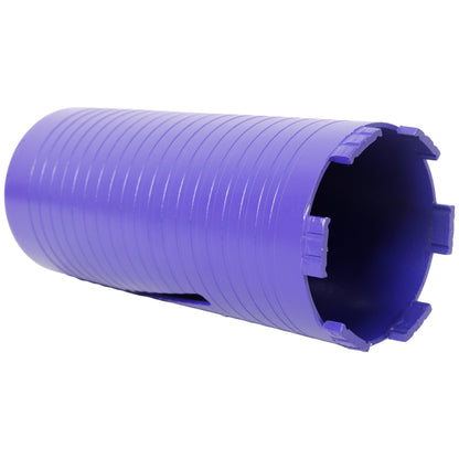 4 inch Diamond Dry Core Drill Bit, Upgraded Welded Core Bits for Concrete with Rebar, Masonry, Brick, Mortar – 5/8"-11 Thread,turbo image 6