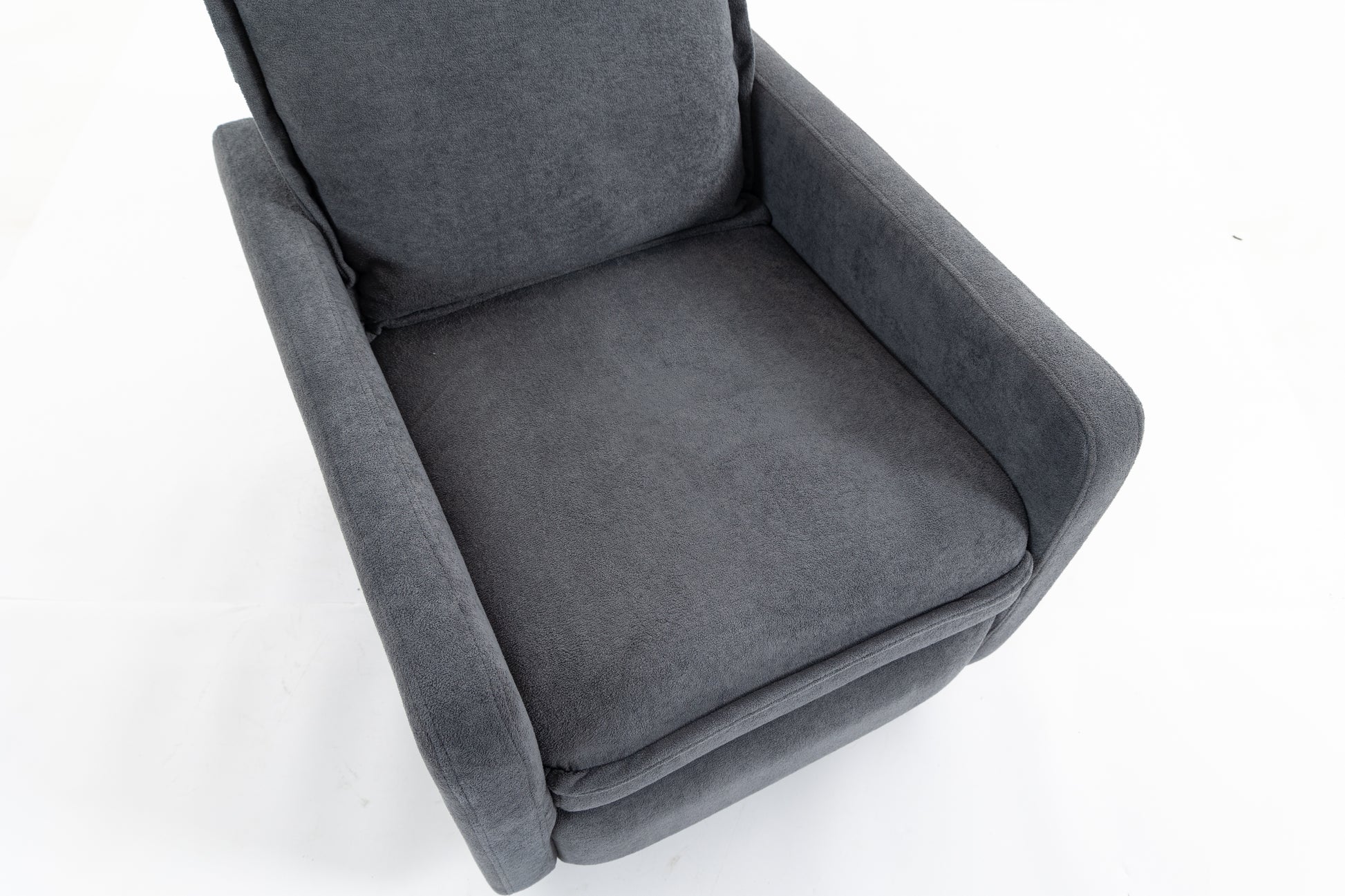 Short plush manual button armchair sofa image 12