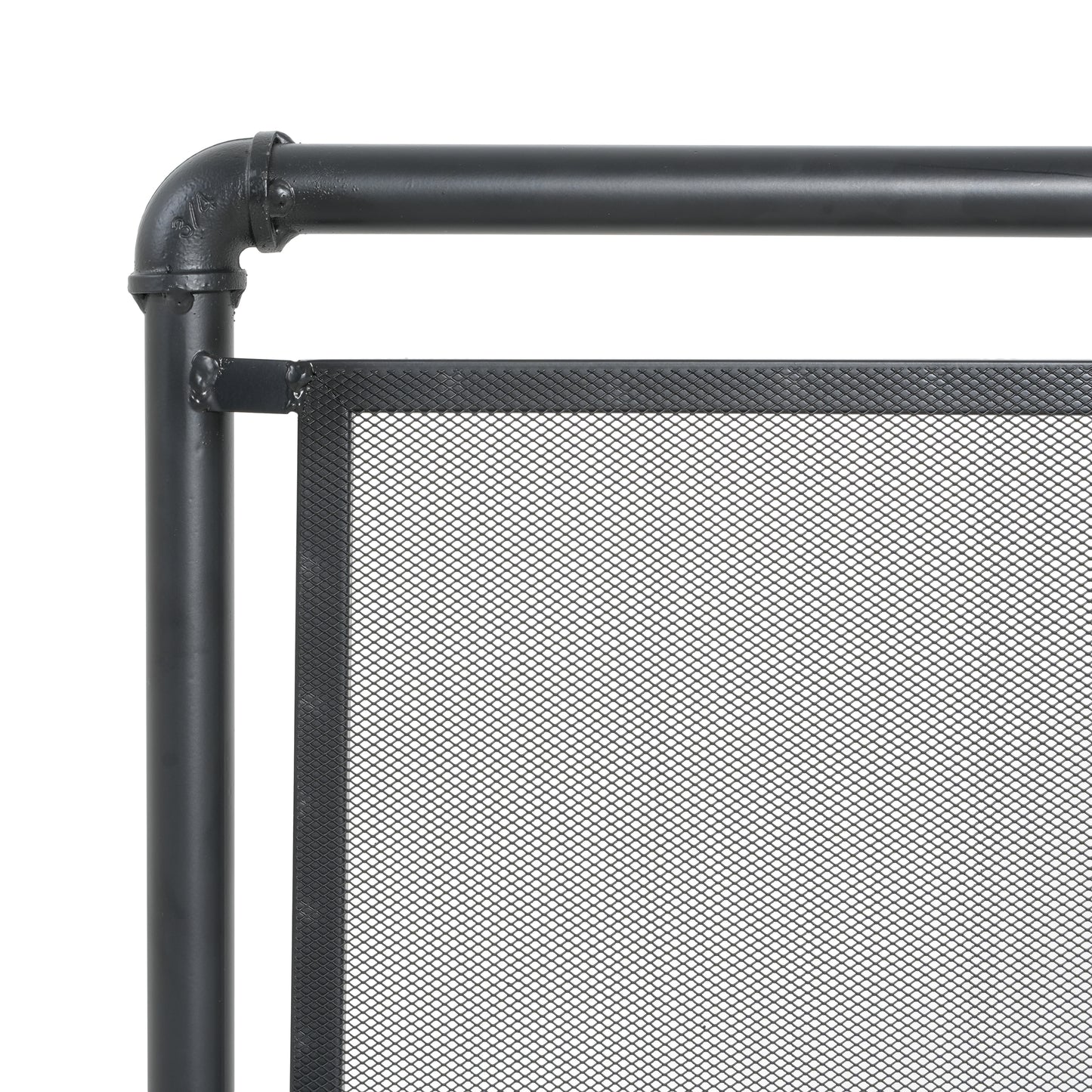 Celeste 1 Panel Iron Fireplace Screen 36" W x 29" H, Black image 9
