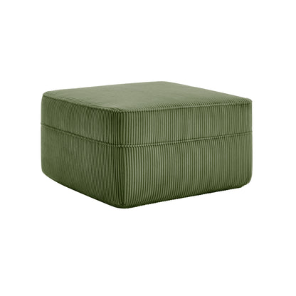 Martha Ottoman Corduroy -Green image 7