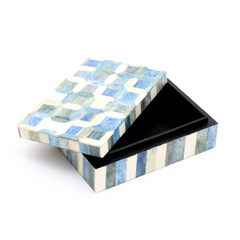 Decorative Storage Box with Bone Material-6X4X2"
