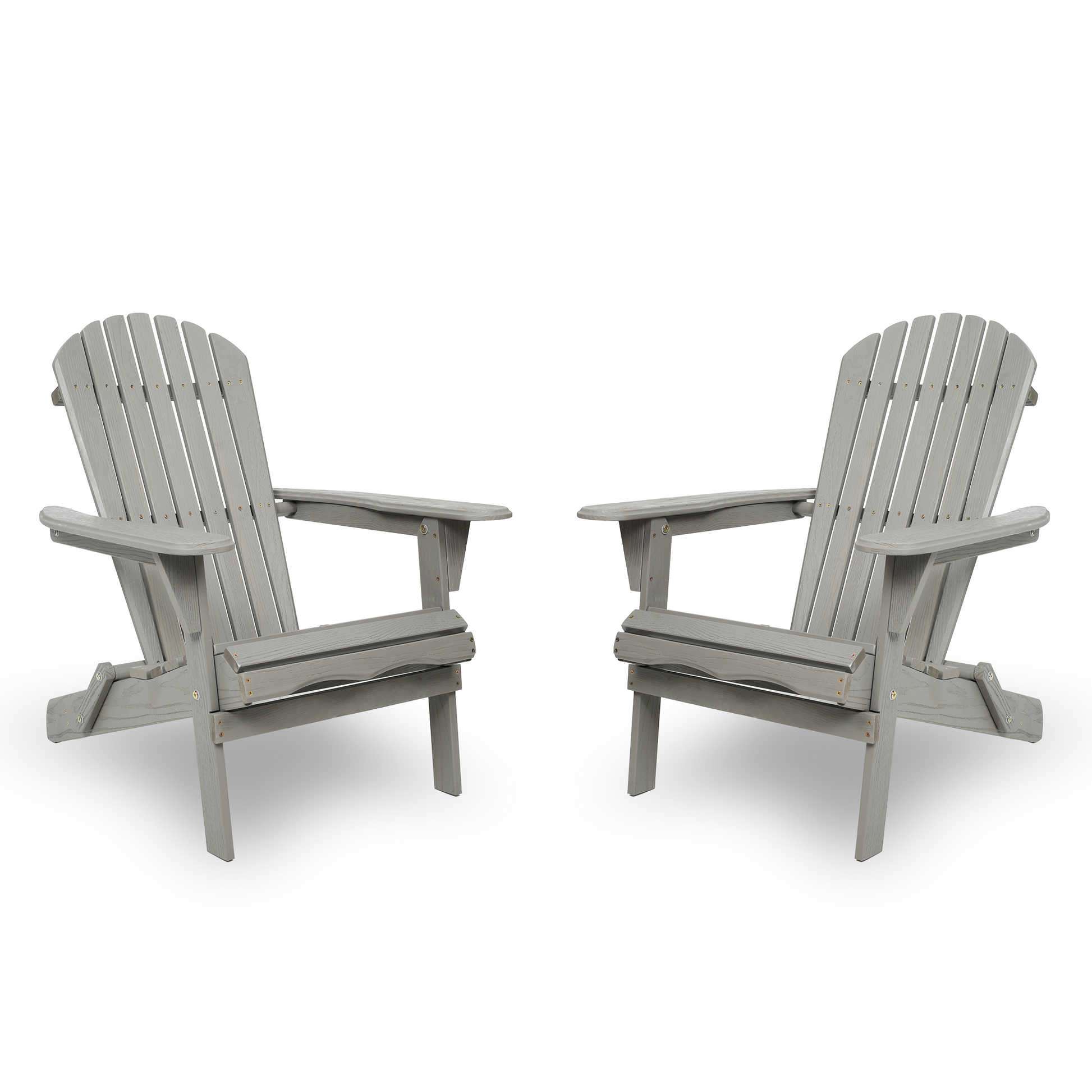 Wood Lounge Patio Chair for Garden Outdoor Wooden Folding Embossed Adirondack Chair Set of 2 Solid Cedar Wood Lounge Patio Chair with Wood Grain image 11