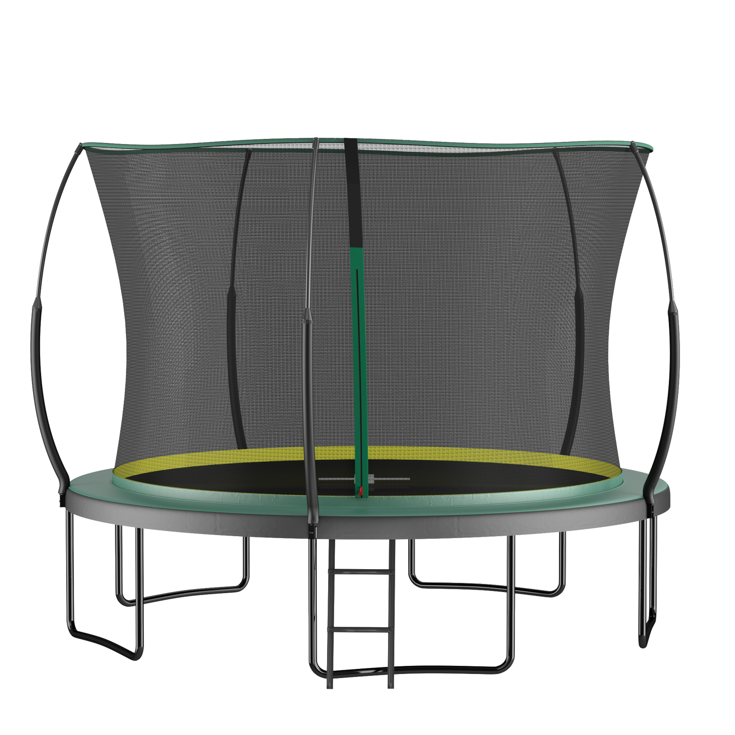 YC 12FT Springfree no Gap Trampoline- Green image 2
