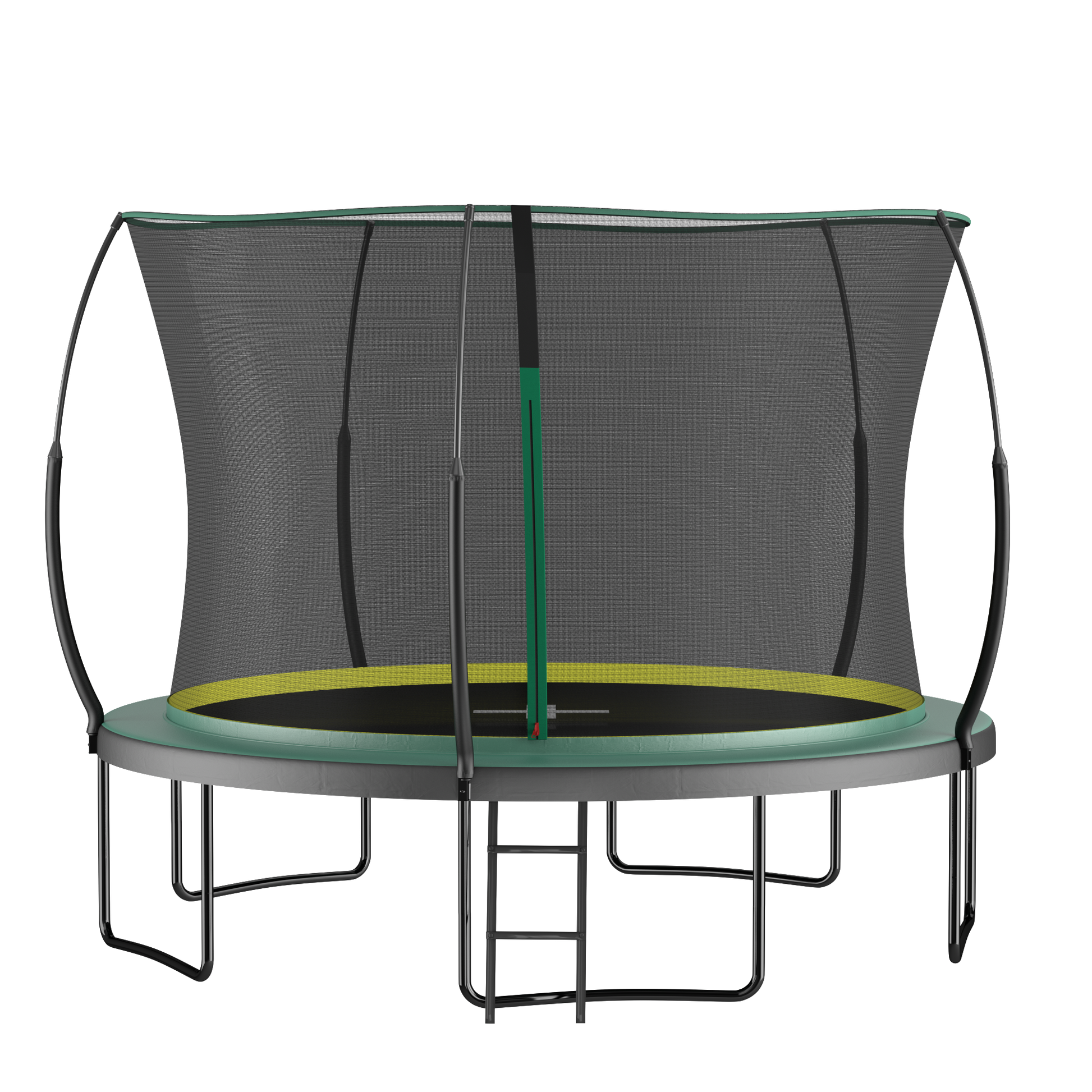 YC 12FT Springfree no Gap Trampoline- Green image 2
