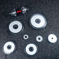66LB Adjustable Chrome Cast Barbell Weights for Home Gym Workout
