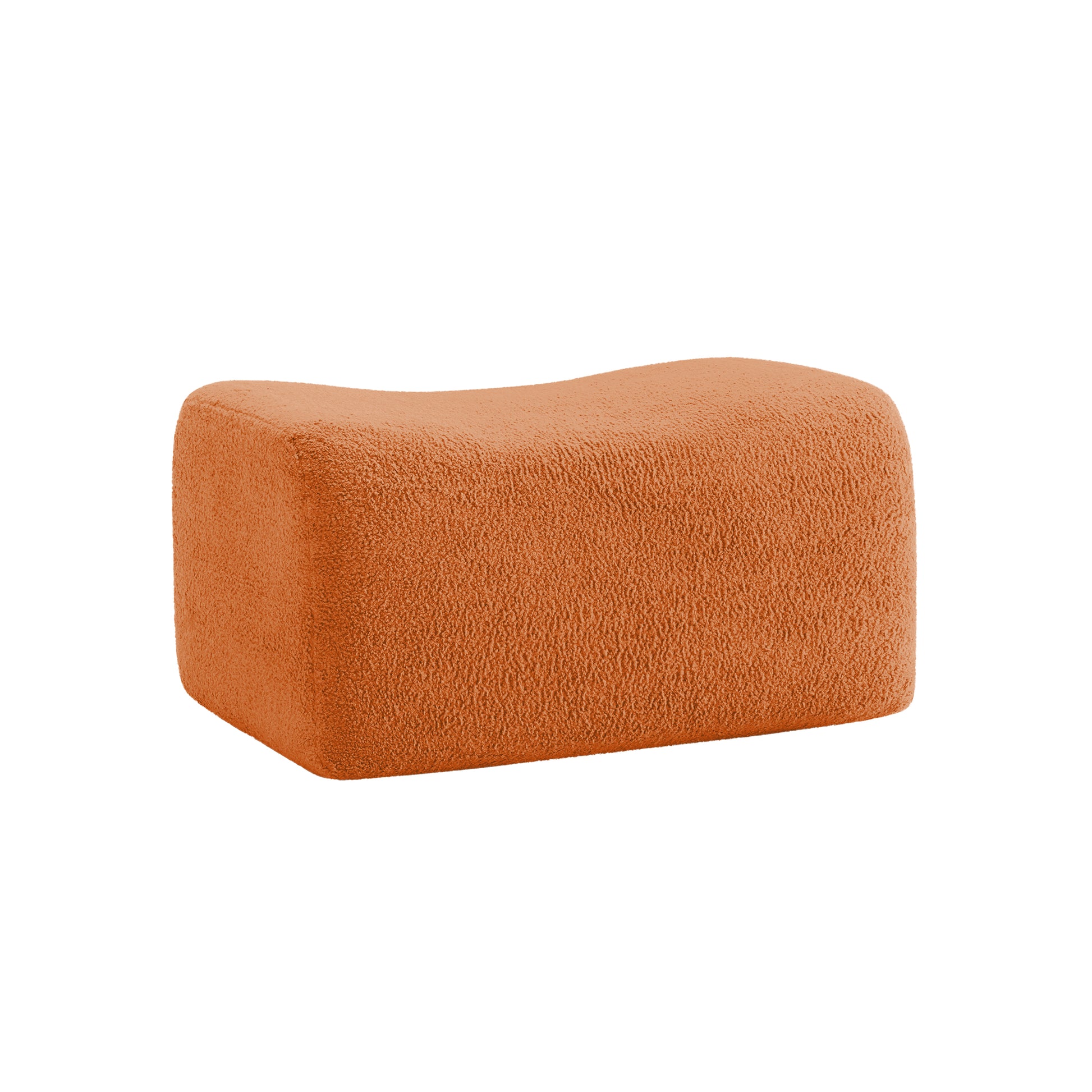 Ottoman Teddy Fabric-Orange image 1