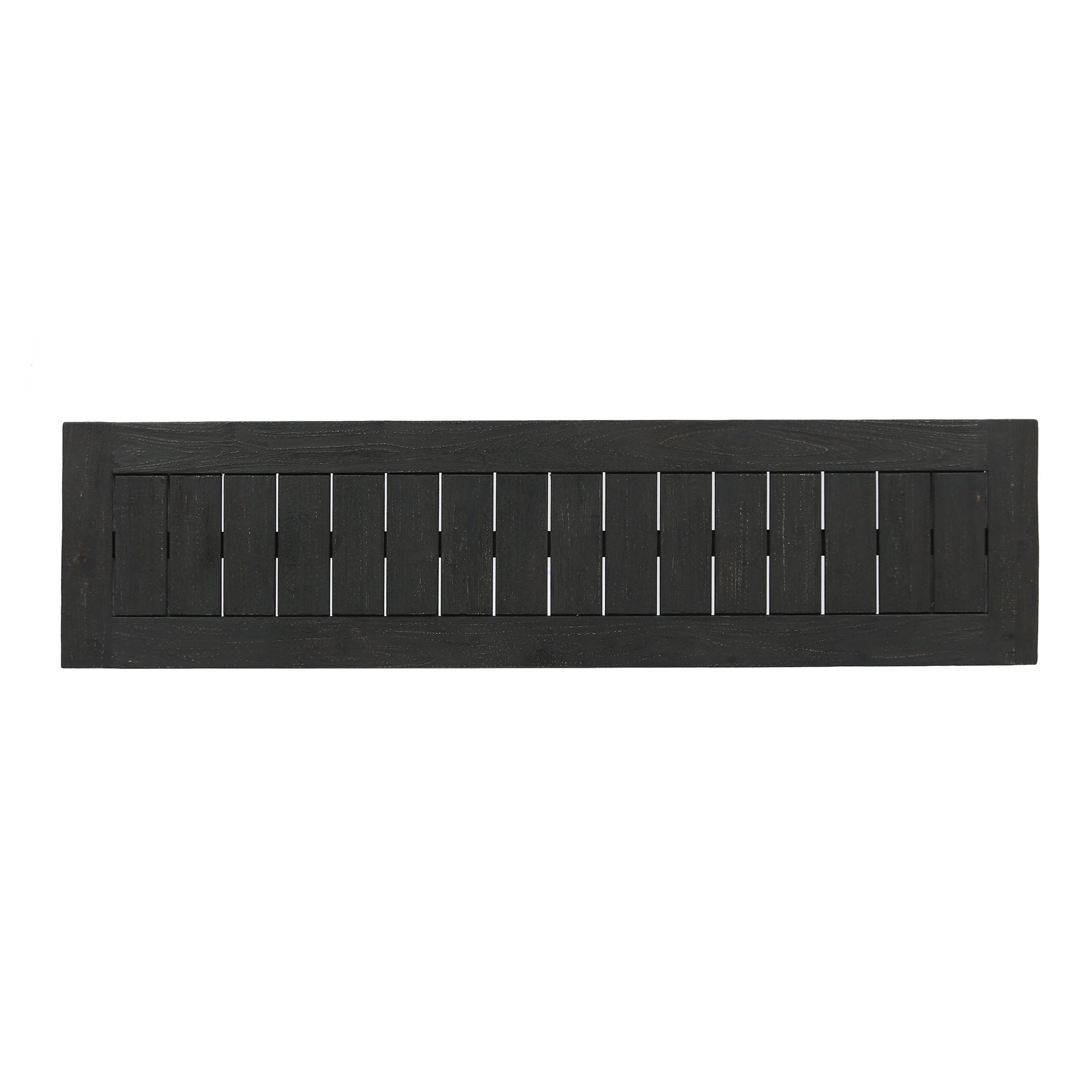Outdoor Acacia Wood Dining Bench,Dark Grey image 7