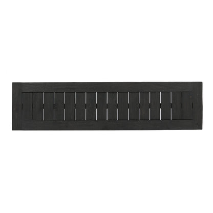 Outdoor Acacia Wood Dining Bench,Dark Grey image 7