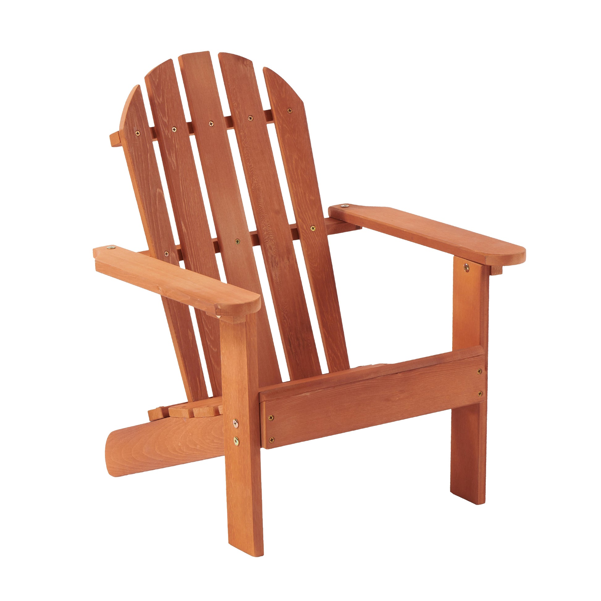 Wooden Kid's Adirondack Chair for Indoor and Outdoor, Natural Cedar Patio Lounge Chiar for Kids image 11