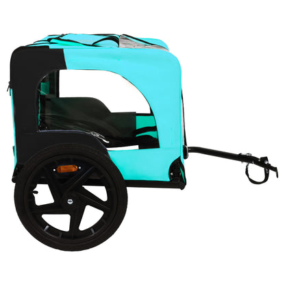 Pet Bike Trailer Dog Cart for Bicycle,Suitable for Small and Medium Pets, Easy Folding Cart Frame, Quick Release Wheel, Non-Slip Floor, Internal Leash image 7