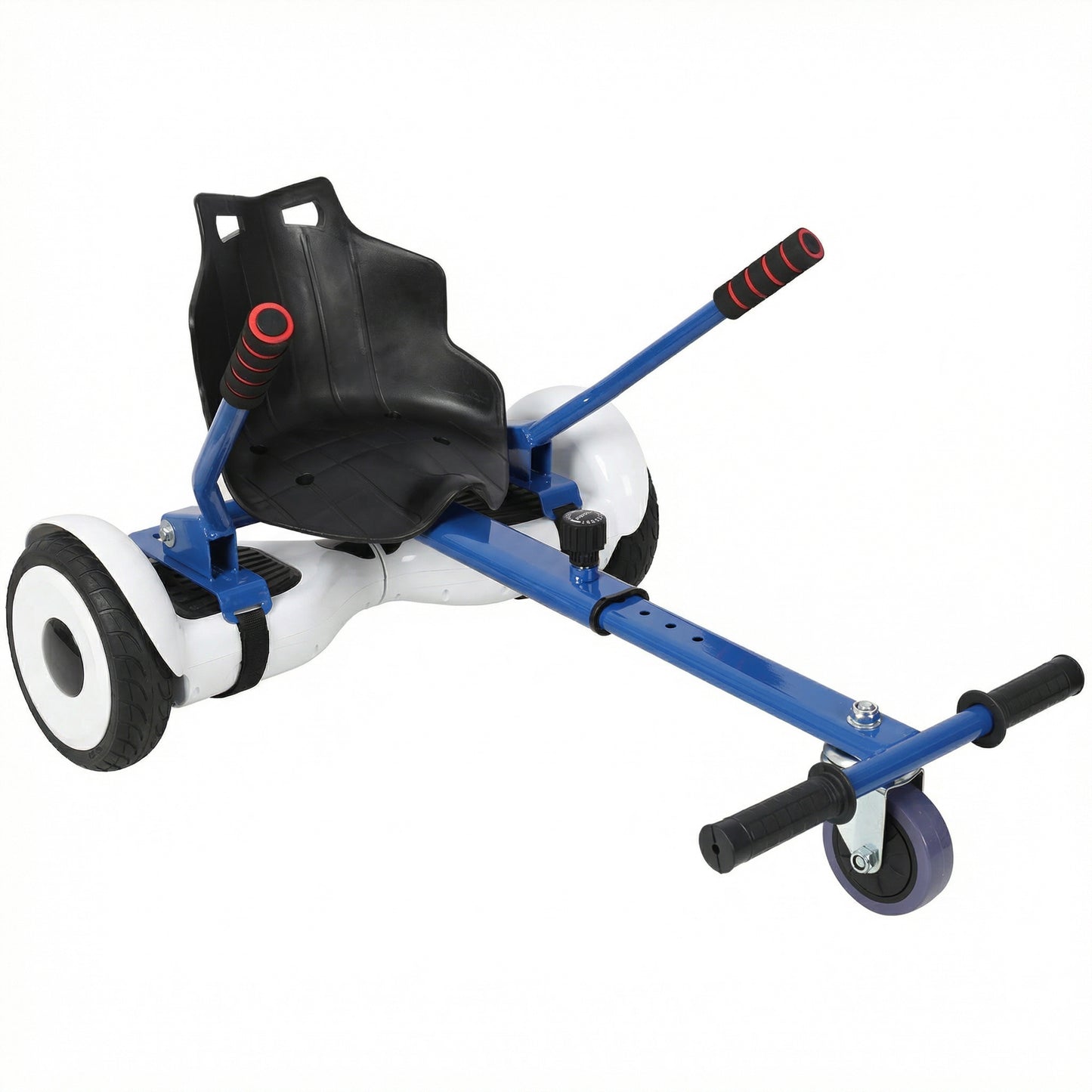 Hoverboard Seat Attachment Go-Kart,Fits 6.5" 8"10" Hoverboards,Sturdy Adjustable Off-Road Frame,Hover Cart for Family Fun,not include Hoverboard,Blue image 3