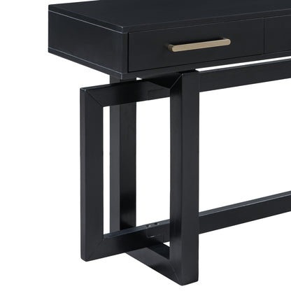 U_STYLE Elegant Console Table with Three Drawers, Extra Long Entryway Table for Entryway, Hallway, Living Room, Foyer, Corridor image 9