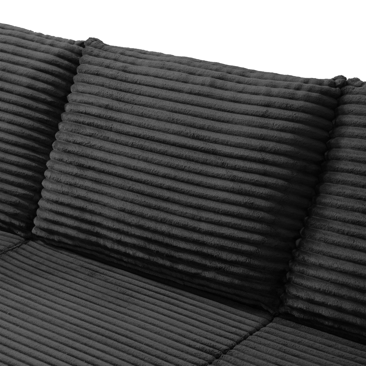 Modular Sectional Couches for Living Room, Deep Seat Compression Sofa with High-Density Memory Foam, Boneless Upholstered Couch image 9