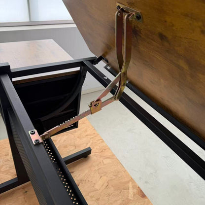 Black drafting drawing table with stool and 3 drawers image 4