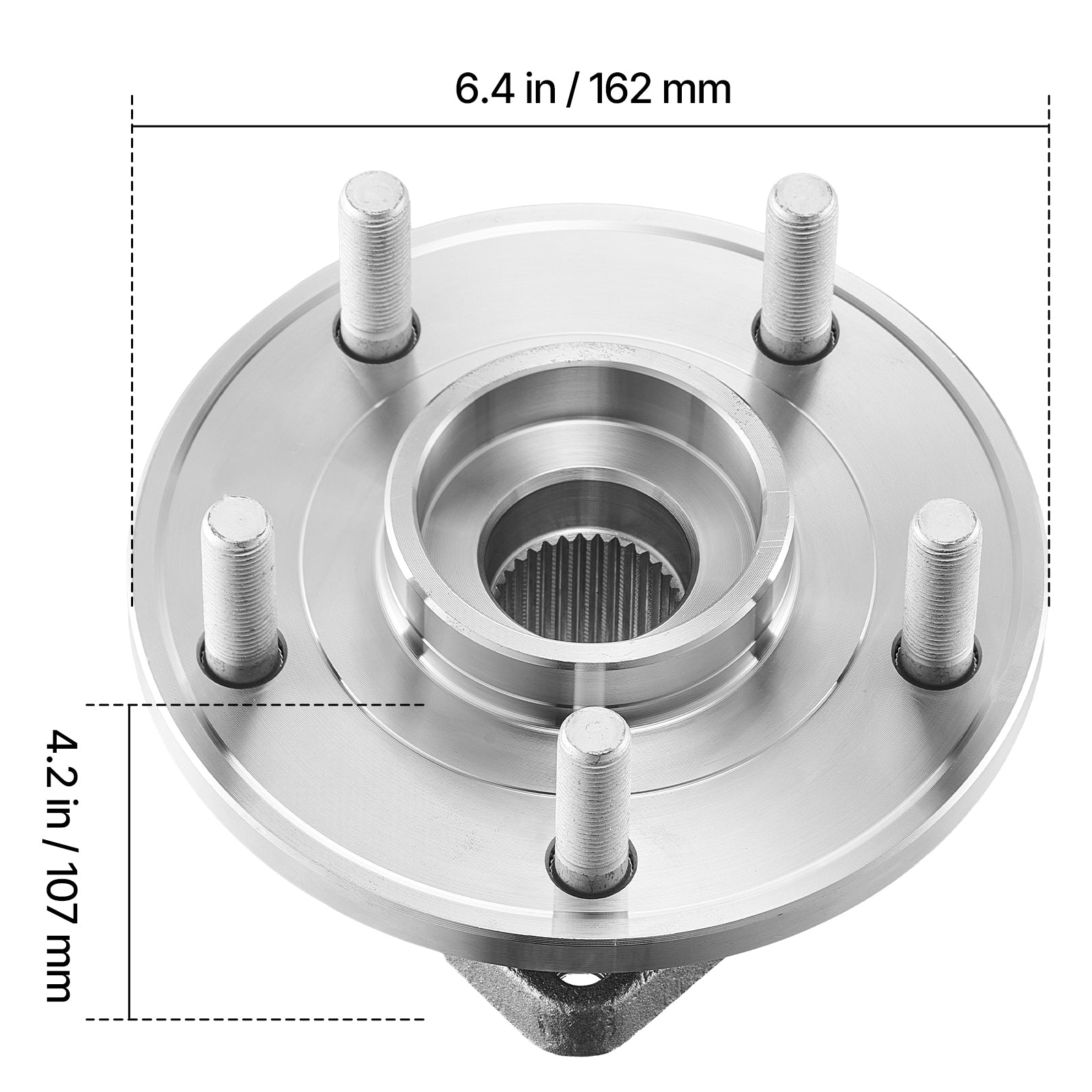 2PCS Front Wheel Bearing & Hub Assembly Fit for Jeep Wrangler 2010 Islander 2016 Rubicon Sahara 75th Anniversary Sport Utility OEM 513272, 5 Lugs with ABS Sensor, Wheel Bearing Hub Assembly Set image 4