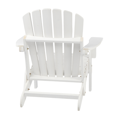 Oversize Wooden Outdoor Folding Adirondack Chair with Pre-Assembled BackRest & SeatBoard, Wood Patio Chair for Garden Backyard Porch Pool Deck Firepit image 8
