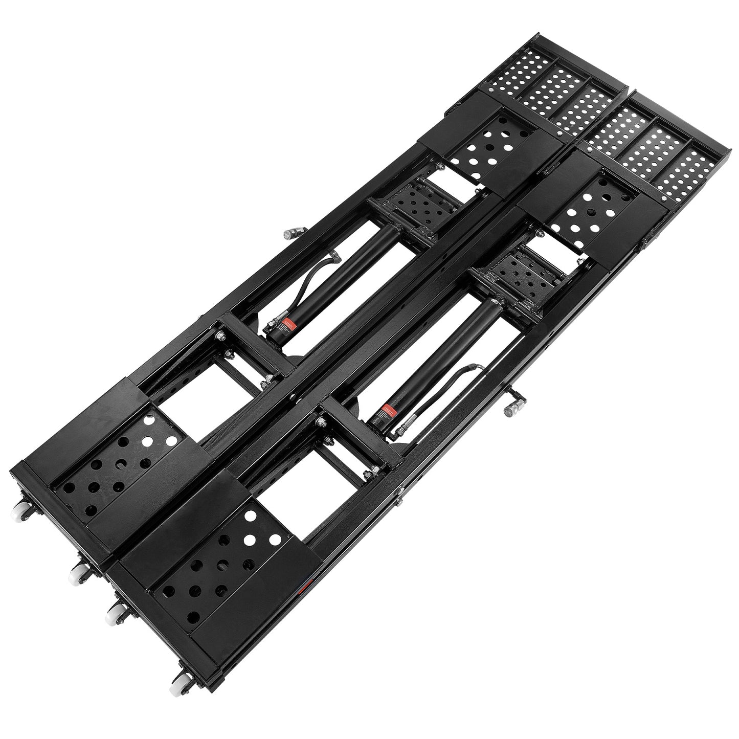 Car Lift, 25.6" Max. Height, 5,000 LBS Capacity Portable Car Lift, with Extended-Length Plates, Heavy-duty Carbon Steel Truck Lift with 120V Power Unit, Auto Car Jack Lifts for Home Garage Shop image 4