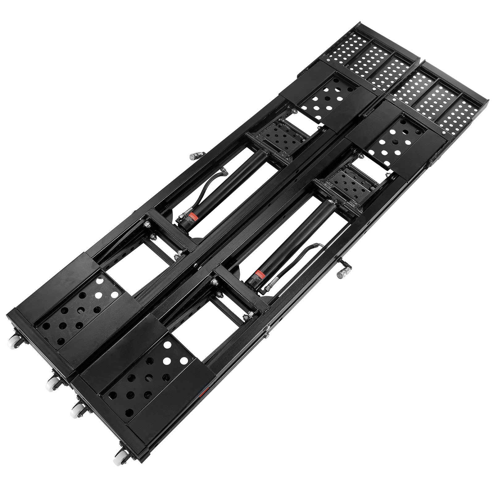 Car Lift, 25.6" Max. Height, 5,000 LBS Capacity Portable Car Lift, with Extended-Length Plates, Heavy-duty Carbon Steel Truck Lift with 120V Power Unit, Auto Car Jack Lifts for Home Garage Shop image 4