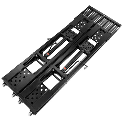 Car Lift, 25.6" Max. Height, 5,000 LBS Capacity Portable Car Lift, with Extended-Length Plates, Heavy-duty Carbon Steel Truck Lift with 120V Power Unit, Auto Car Jack Lifts for Home Garage Shop image 4