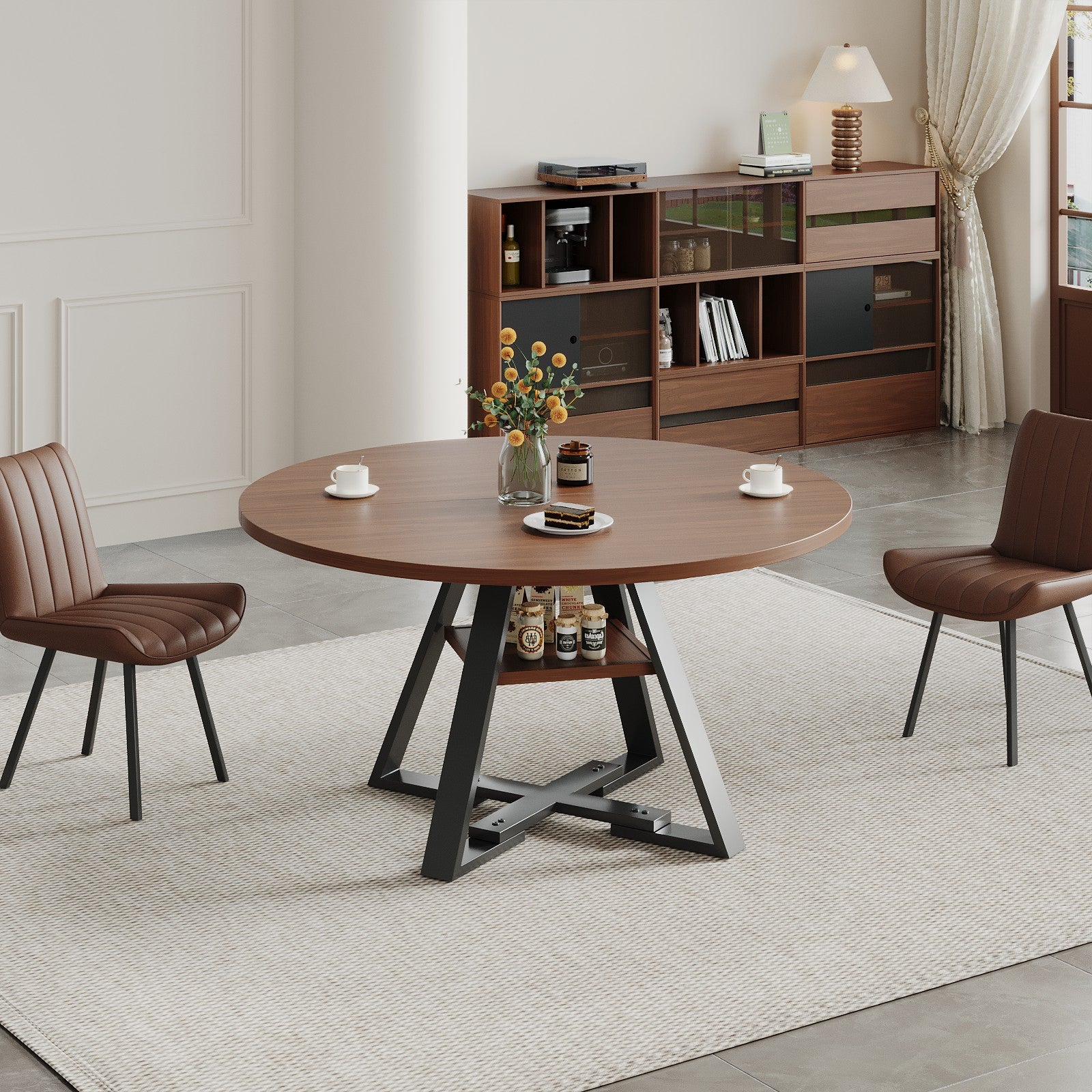Round dining table boxwood 115cm image 3