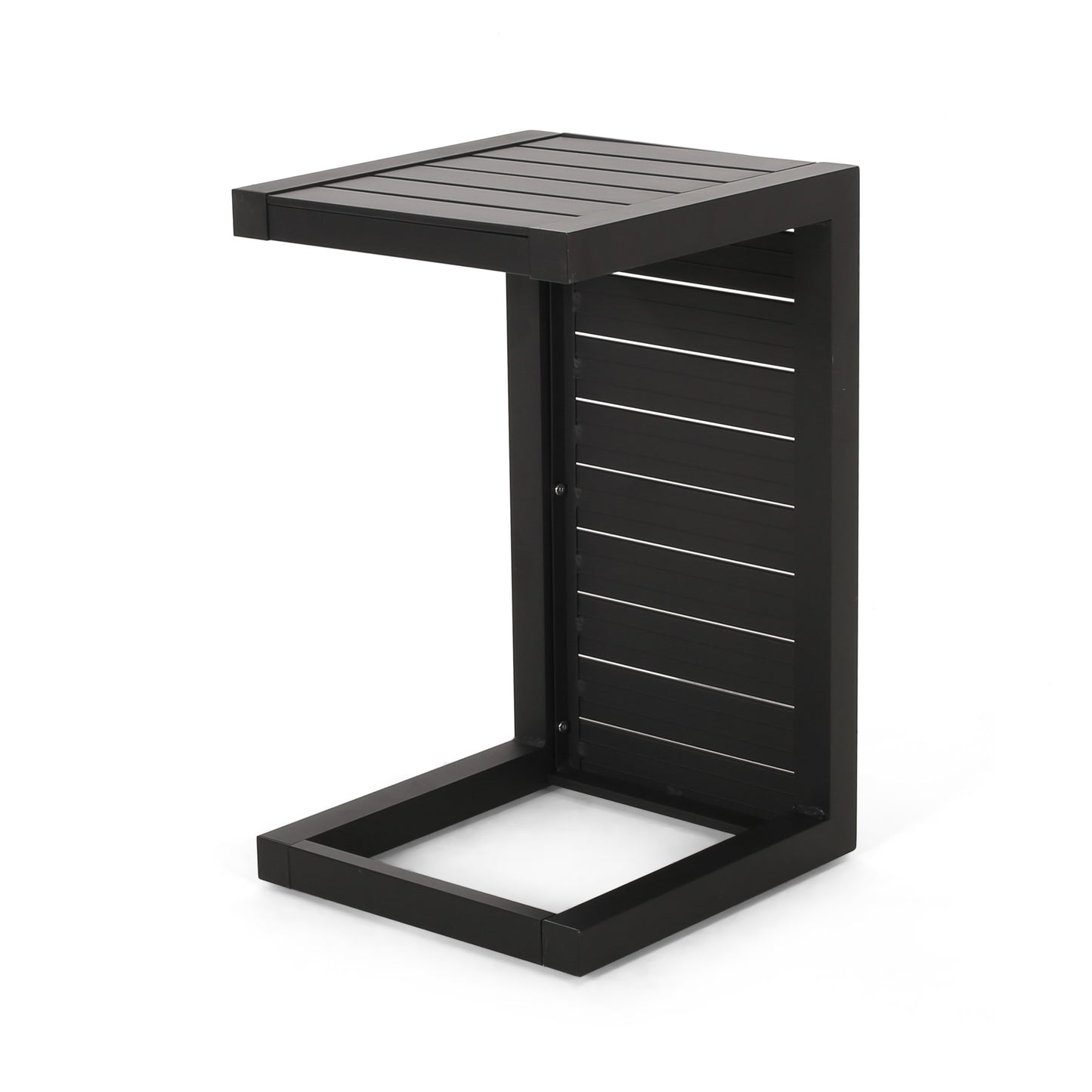 CAPE CORAL ALU C-SHAPED TABLE BLACK image 6
