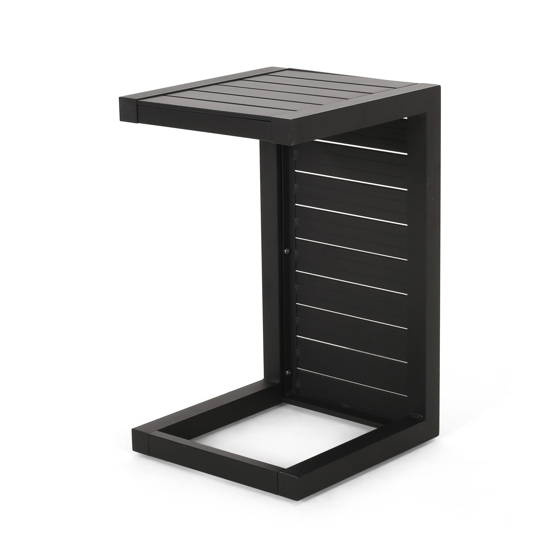 CAPE CORAL ALU C-SHAPED TABLE BLACK image 6