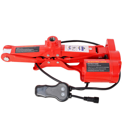 3Ton 12V Electric Car Scissor Jack Kit, Heavy Duty Portable Auto Lift Floor Jack, Roadside Emergency Tire Changing Tool for Sedans & SUVs image 7