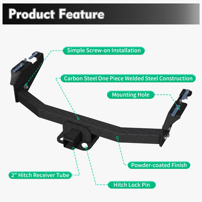 For 2014-2018 Chevrolet Silverado 1500 All Styles / GMC Sierra 1500 All Styles Rear tow bar image 6