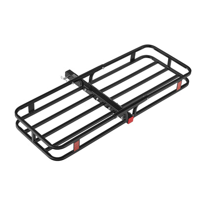53" x 19" x 5", Hitch Cargo Carrier, 500 lbs Capacity Hitch Cargo Carrier with Hitch Stabilizer & Ratchet Straps, Hitch Mount Cargo Carrier with Cargo Net with Hook, Fit for SUVs image 3