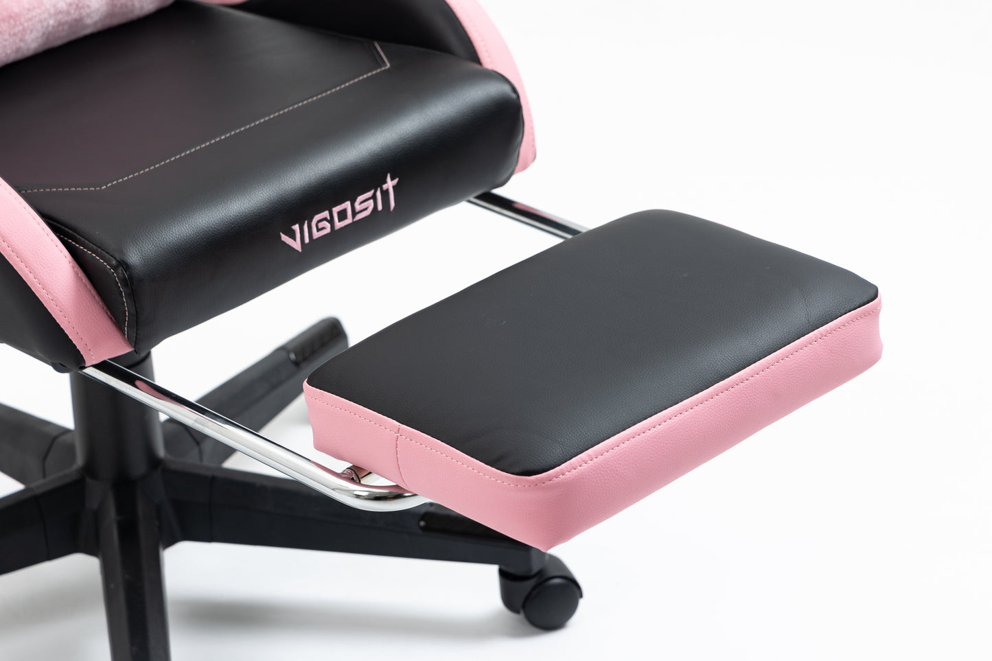 Cute Cat Gaming Chair with Paw Lumbar Cushion, PC Video Gamer Chair for Girl Teen Woman (Black) image 5