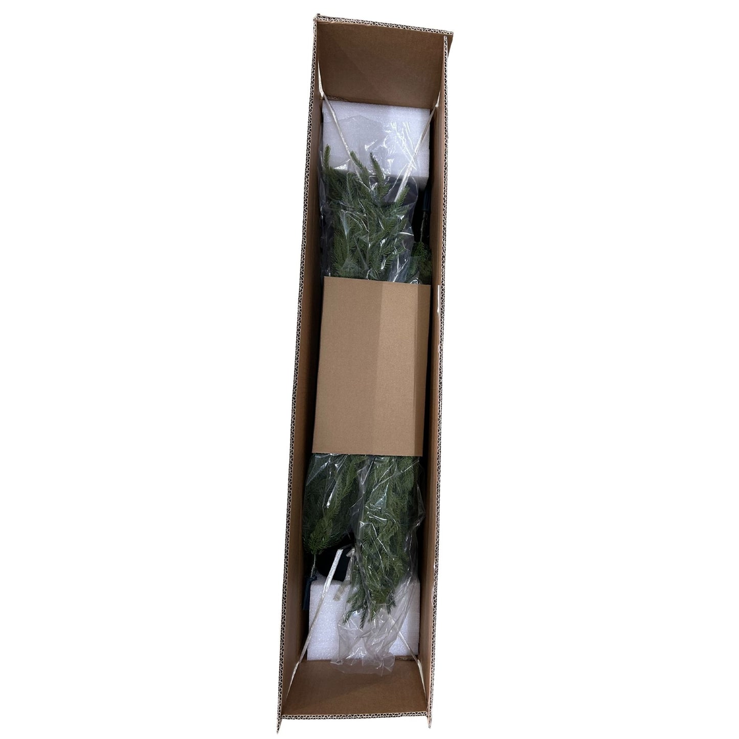 5' Artificial Real Touch Pine Tree in Black Plastic Pot, 2pc/set image 8