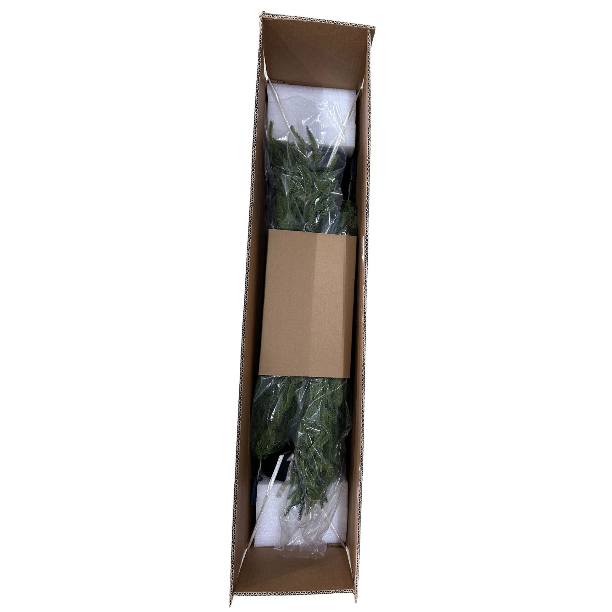 5' Artificial Real Touch Pine Tree in Black Plastic Pot, 2pc/set image 8