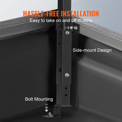 Truck Rack, 19-34inch Extendable Truck Ladder Rack, 38.6"-43.6" Adjustable Height, 250 lbs Capacity Steel Ladder Rack for Truck, Heavy Duty Truck Bed Rack for Kayak, Surfboard, Lumber, Ladder image 8