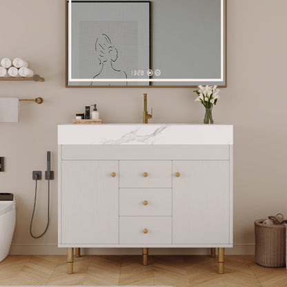 36 in Modern Free-standing Bathroom Vanity with Ceramic Sink & Ample Storage image 1