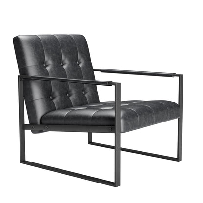 Accent Chair Modern Upholstered Accent Chair, Linen Sofa Chair for Bedroom, Living Room, Office image 12