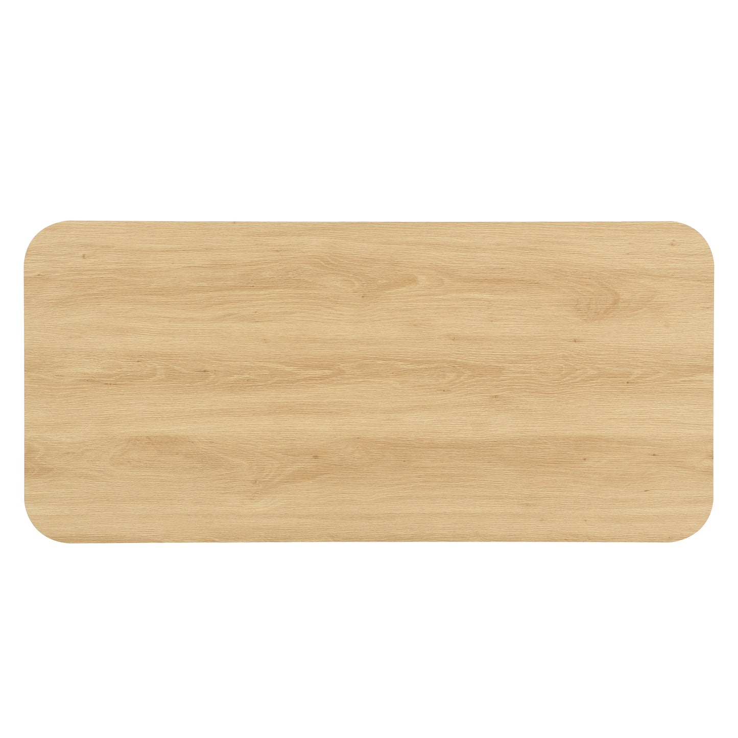 Modern Mid-Century Coffee Table with Storage: Natural Wood Finish, 4 Open Shelves & 2 Doors, For Living Room, Entertainment Center, Home Theater image 11