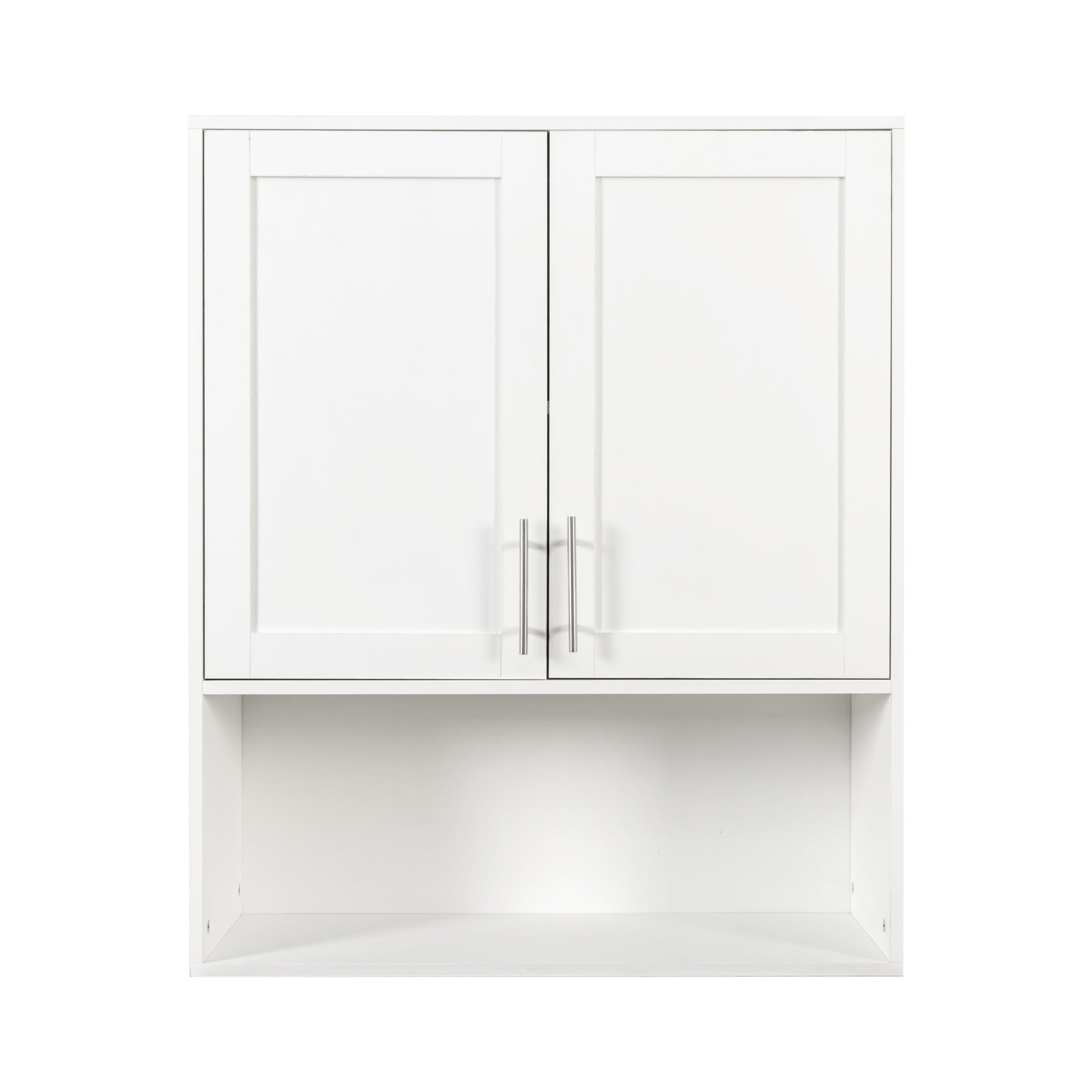 Bathroom Mirror Cabinet - Two Door Wall Cabinet Bathroom Vanity Mirror Cabinet with Facial Tissues Slot and Multifunctional Storage Area image 11