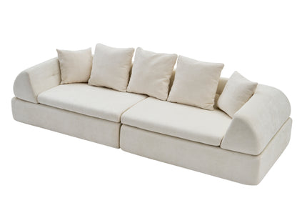 Cloud Modular Sectional Sofa - Shape Boneless Couch & Deep Fluffy Seat, No Assembly Required for Living Room Bedroom image 9