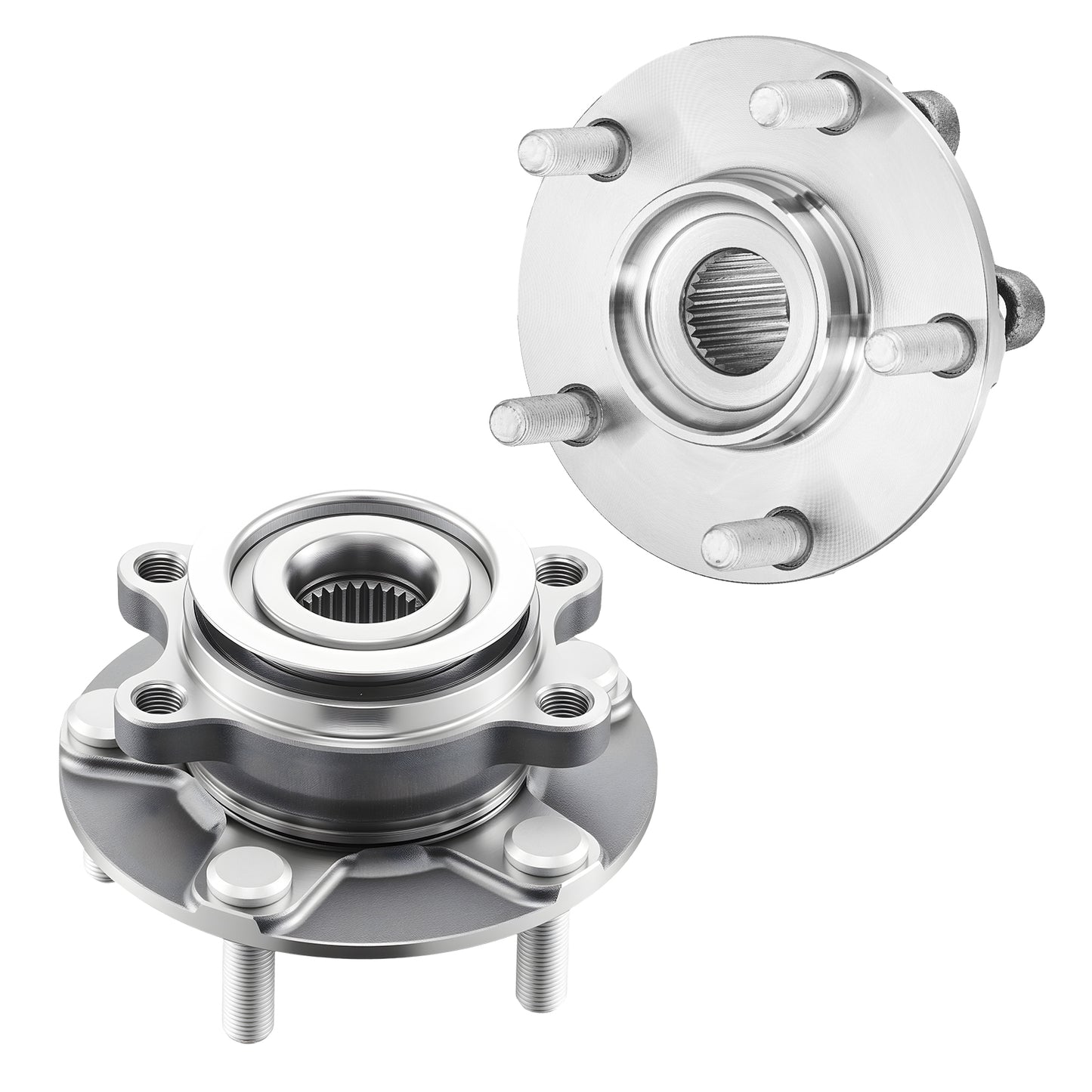 2PCS Front Wheel Bearing & Hub Assembly Fit for 2014-2015 Nissan Rogue Select S Sport Utility 2013 Advance 2012 Sentra SE-R Spec V Sedan 4-Door 2.5L OEM 513298, Wheel Bearing Hub Assembly Set image 1