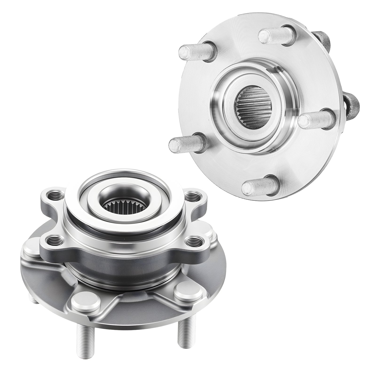 2PCS Front Wheel Bearing & Hub Assembly Fit for 2014-2015 Nissan Rogue Select S Sport Utility 2013 Advance 2012 Sentra SE-R Spec V Sedan 4-Door 2.5L OEM 513298, Wheel Bearing Hub Assembly Set image 1