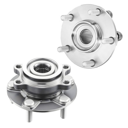 2PCS Front Wheel Bearing & Hub Assembly Fit for 2014-2015 Nissan Rogue Select S Sport Utility 2013 Advance 2012 Sentra SE-R Spec V Sedan 4-Door 2.5L OEM 513298, Wheel Bearing Hub Assembly Set image 1