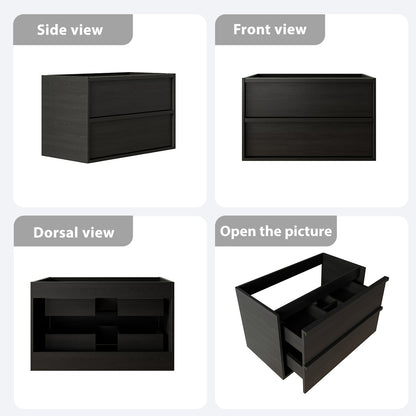 36 Inch Bathroom Vanity, KD-PACKING-(Only Vanity, Without Basin) image 4