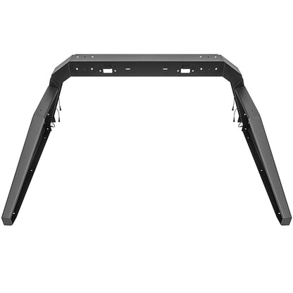 Truck Roll Bar Chase Rack Adjustable with 6 Amber Auxiliary Side Marker Lamps, Universal Fit for Pickup Trucks image 6