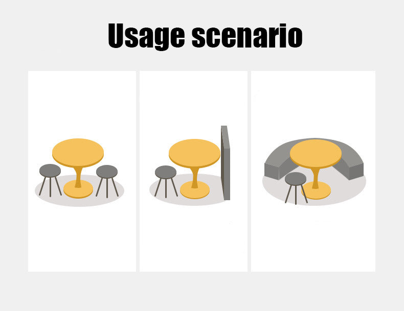 Modern Round Dining Table, ∅31.5'' Kitchen Dining Room Furniture, Coffee Table, Leisure Table, Living Room Table, Oval Dining Table, WHTIE image 6