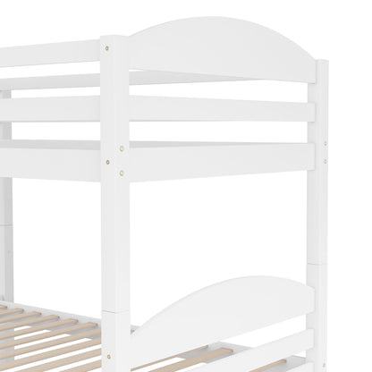 Twin L-Shaped Bunk bed with Trundle-White{OLD SKU:LT000024AAK} image 7