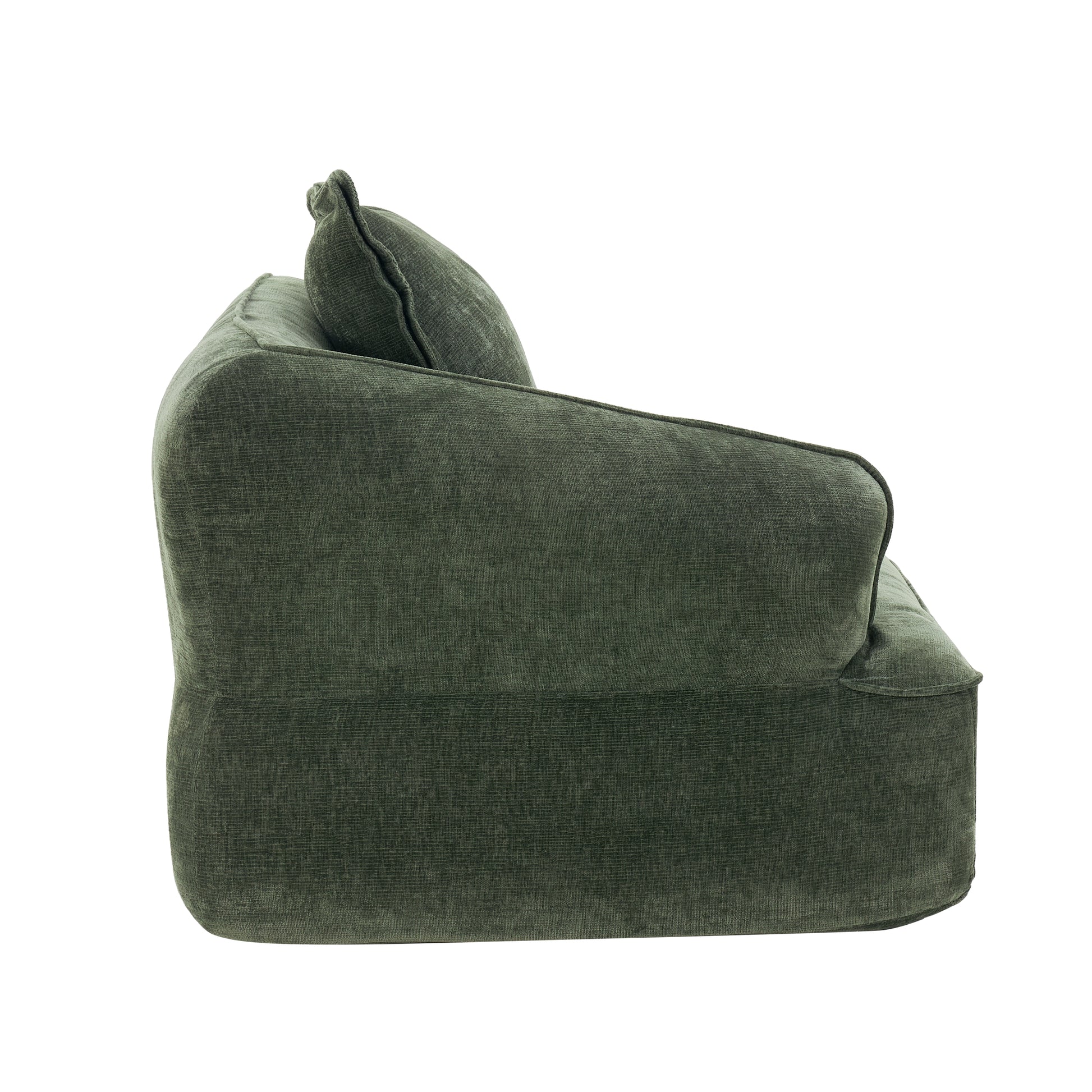 122" Modern L-Shaped Sectional Sofa with High-Density Fully Compressed Sponge and Chaise Lounge, 2-Piece Set, Fully Assembled Right Hand Facing, Deep Seating, Perfect for Living Room, Lounge image 7